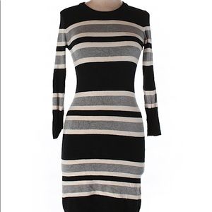 French Connection striped midi Sweater Dress